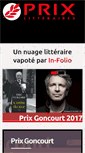 Mobile Screenshot of lesprixlitteraires.org